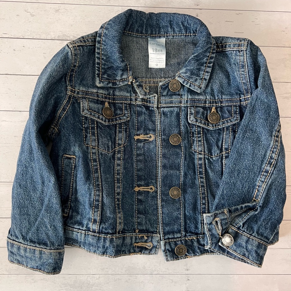 Baby Denim Jacket- Dark Wash